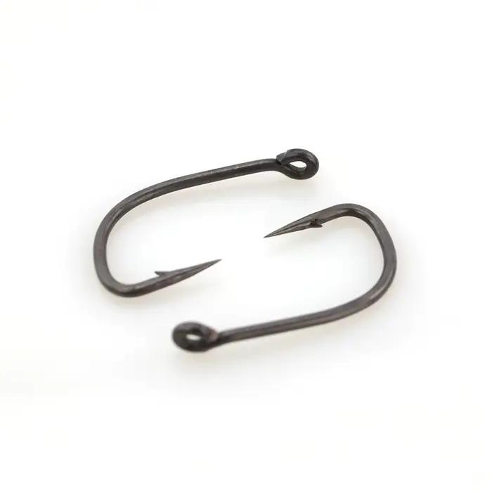 Hameçons carpe 30pcs acier haute teneur en carbone PTFE avec ardillon et œillet X702