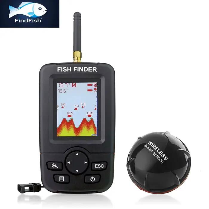100M Portable Sonar Détecteur de Poissons Échosondeur Pêche Leurres Alarme Transducteur Pêche Lac Mer Profondeur