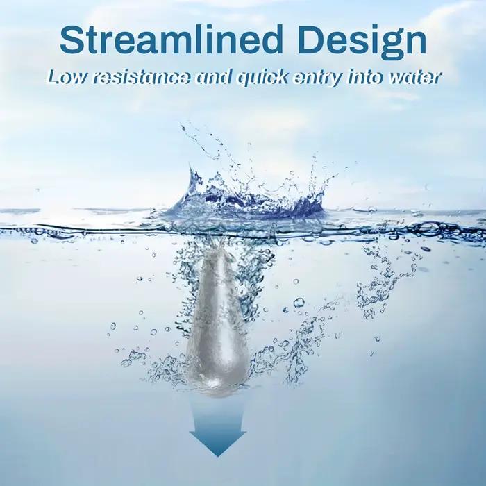 Plombs de pêche en forme de larme 10 tailles pour drop shot et bass casting - eau douce et eau salée