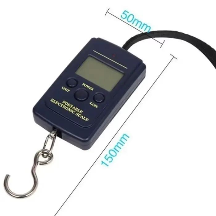 Balance numérique portable 50kg 40kg pour pêche - Pèse-électronique rétroéclairé compact pour voyages