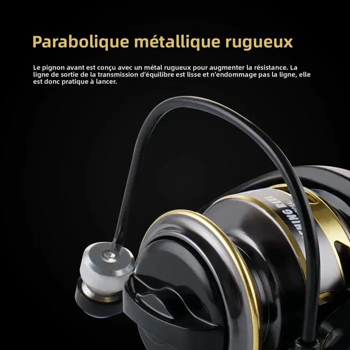 Moulinet de pêche glace compact et ultraléger Huidiao 135g, ratio 5.2:1 pour pêche hivernale précise