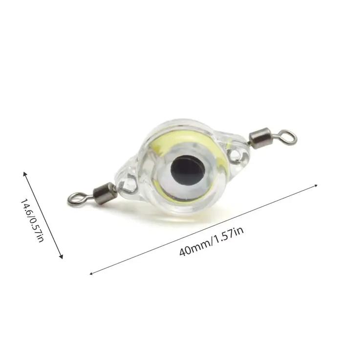 Mini lampe LED œil de poisson - Appât lumineux clignotant submersible étanche pour pêche