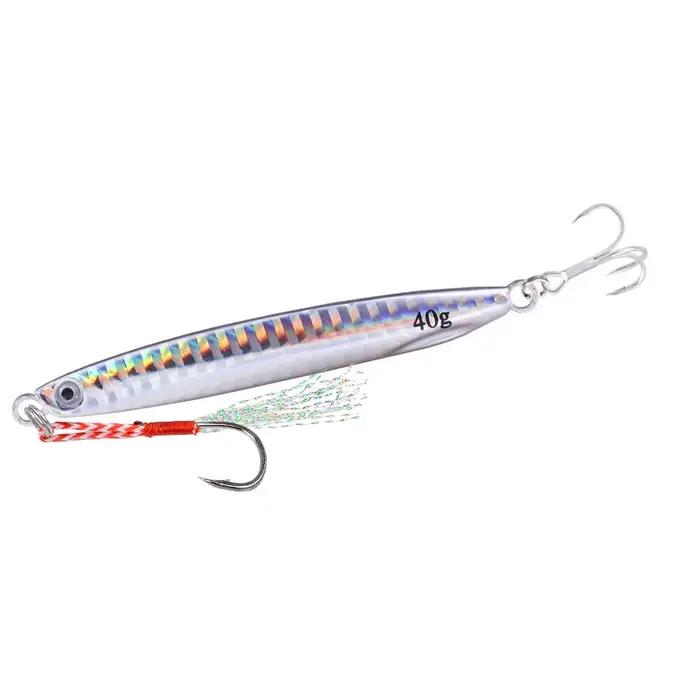 Cuillère de pêche shore jigging 7g à 40g pour bar, leurre artificiel pour pêche du bord