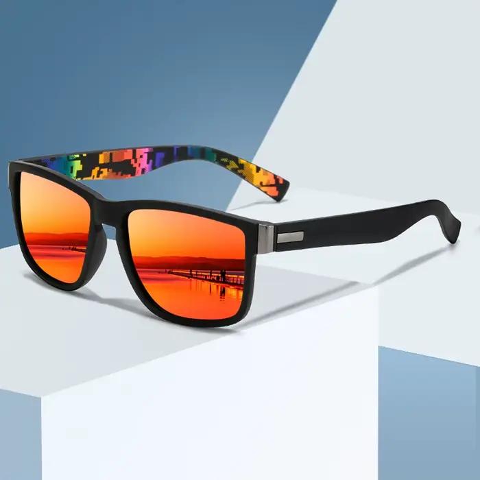 Lunettes de pêche carrées tendance homme femme - Conduite, outdoor léger avec coloris vibrants et protection optimale
