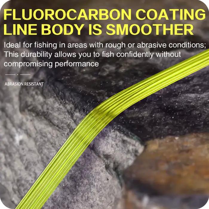 ZUKIBO 500m fil pêche fluorocarbone coating - Monofilament japonais super résistant coulé rapide invisible