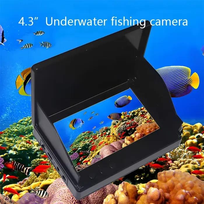 Détecteur de poissons portable écran LCD 4.3" 1080P avec vision nocturne pour kayak et bateau