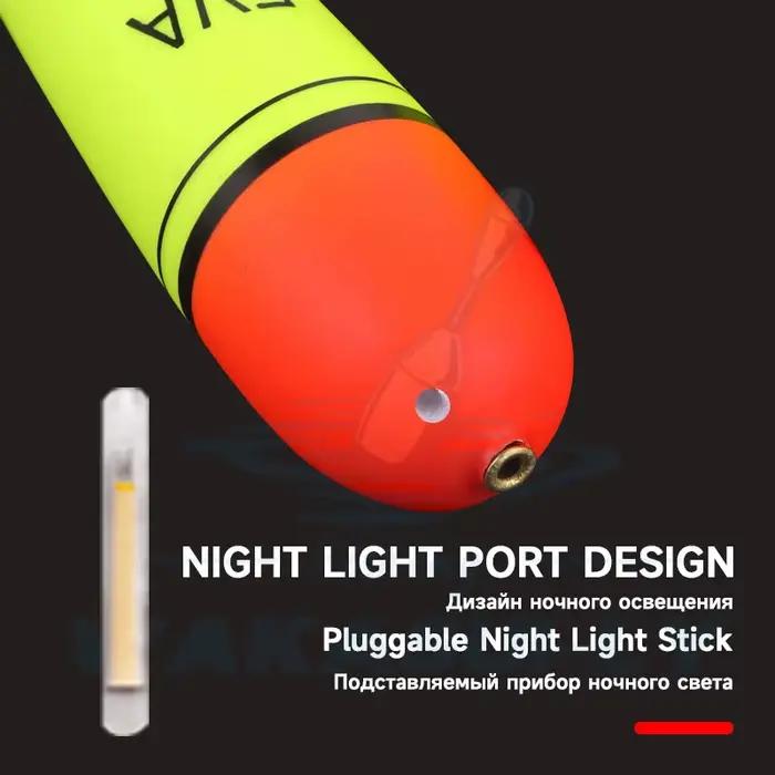 Flotteur EVA Rocky pêche mer longue portée gros ventre flottant baudroie avec bâton fluorescent amovible