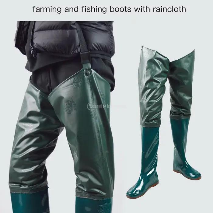 Waders cuissardes pêche bottes gué légères rivière étanches pantalon chasse jardinage