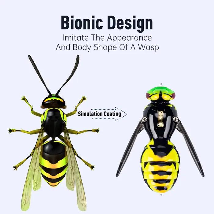 Leurre dur flottant insecte Wasp Crawl 4.2g et 6.6g pour la pêche du brochet et du black bass