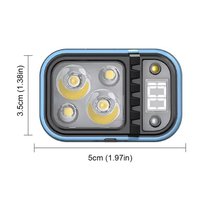 Lampe frontale LED détecteur de mouvement rechargeable Type-C ultra lumineuse randonnée pêche