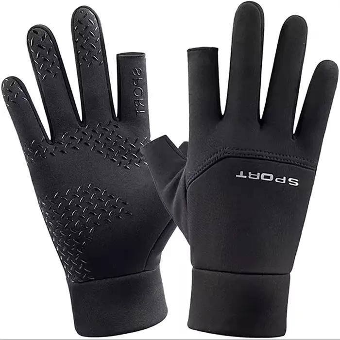 Gants pêche hiver chauffants anti-dérapants écran tactile pour hommes et femmes pêche sportive