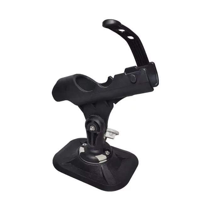 Support de canne à pêche PVC pour bateau gonflable - Fixation réglable pour kayak et raft