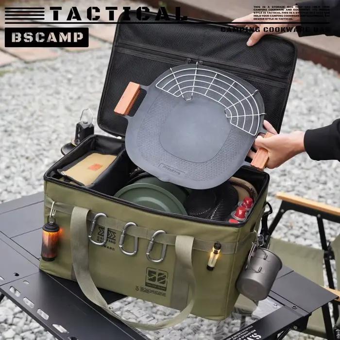 Sac de rangement tactique pour matériel de pêche 30L 42L boite isolante pliable étanche pour randonnée pique-nique plage road trip activités de plein air