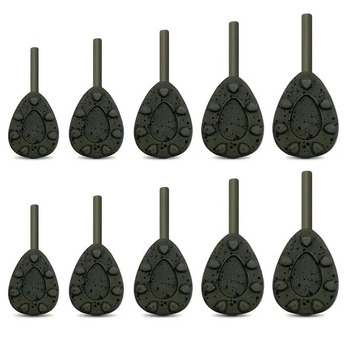 Plombs de pêche carpe en plomb disponibles en 56g/71g/85g/99g/113g pour eau douce et mer
