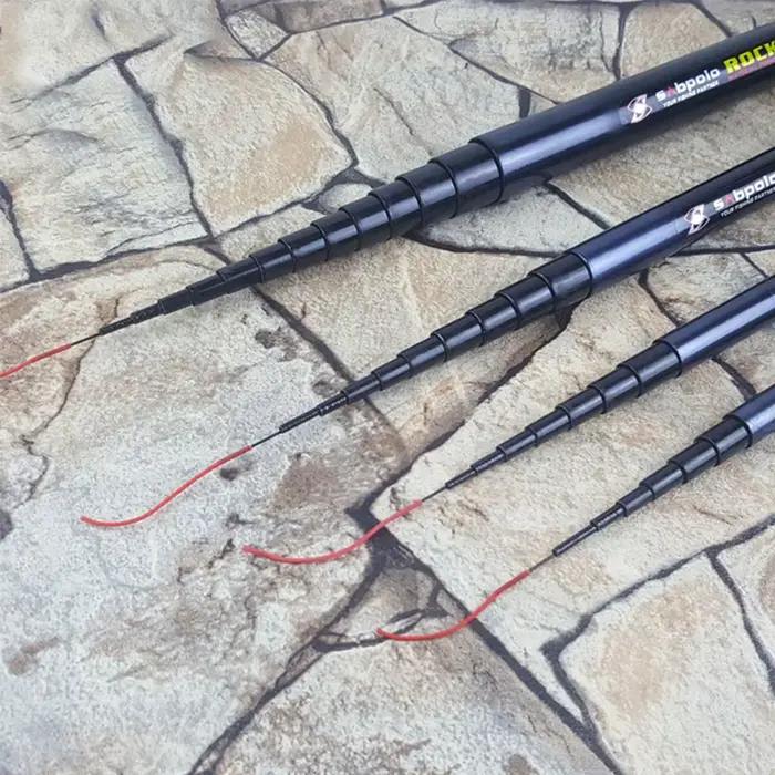 Canne télescopique ultralégère carbone pêche ruisseau lac carpe feeder portable France