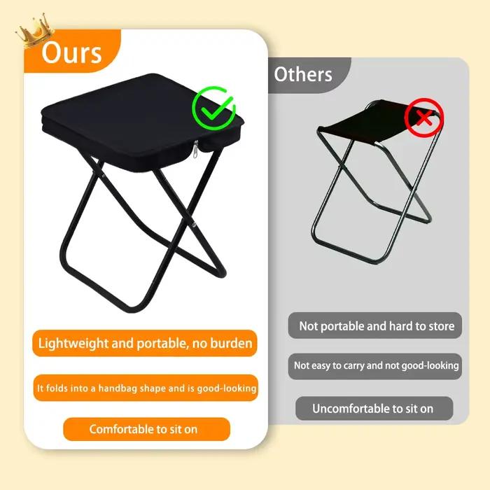 Chaise pliante pêche plage Camptool portable - Tabouret léger randonnée escalade pêche