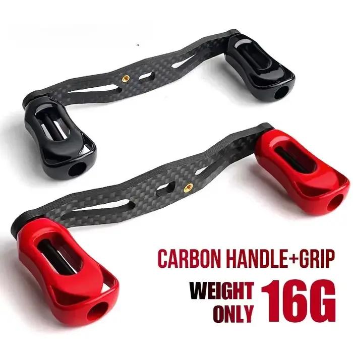 Manivelle de moulinet en fibre de carbone ultra légère 6 couleurs pour Daiwa et Shimano
