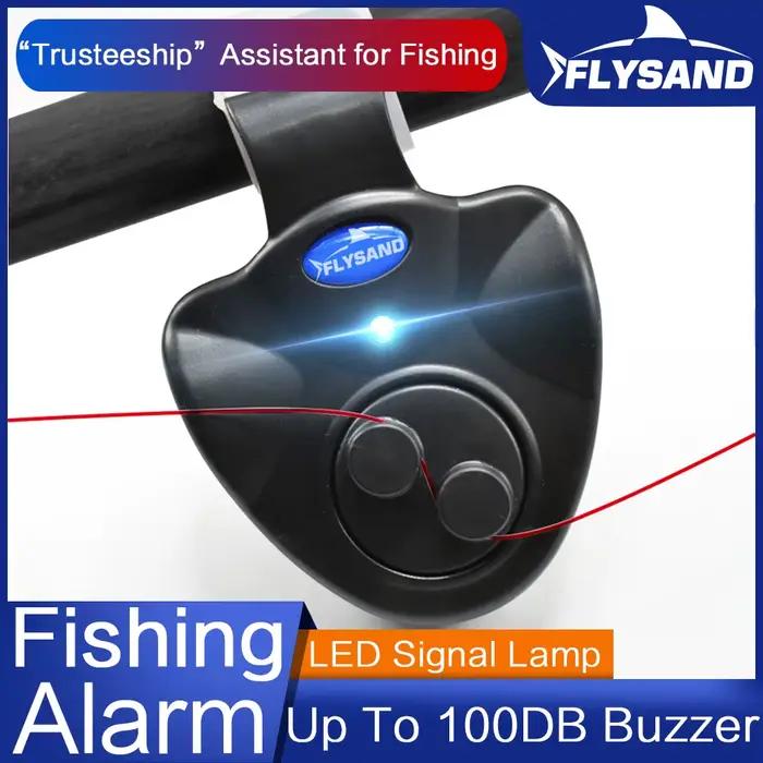 Détecteur de touche LED portable FLYSAND - alarme sonore puissante pour pêche carpe nomade