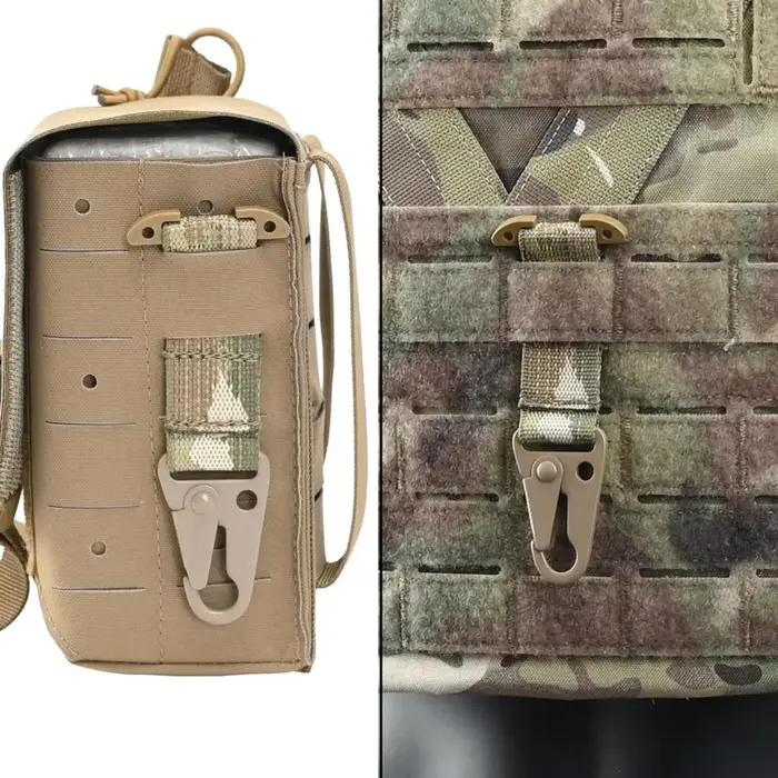 Crochet MOLLE tactique avec clip ceinture - Accessoire pour gilet de pêche et clés de matériel