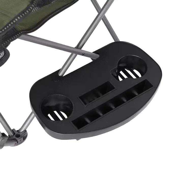 Tablette latérale avec emplacement téléphone pour chaise pliante portable multifonction camping pêche