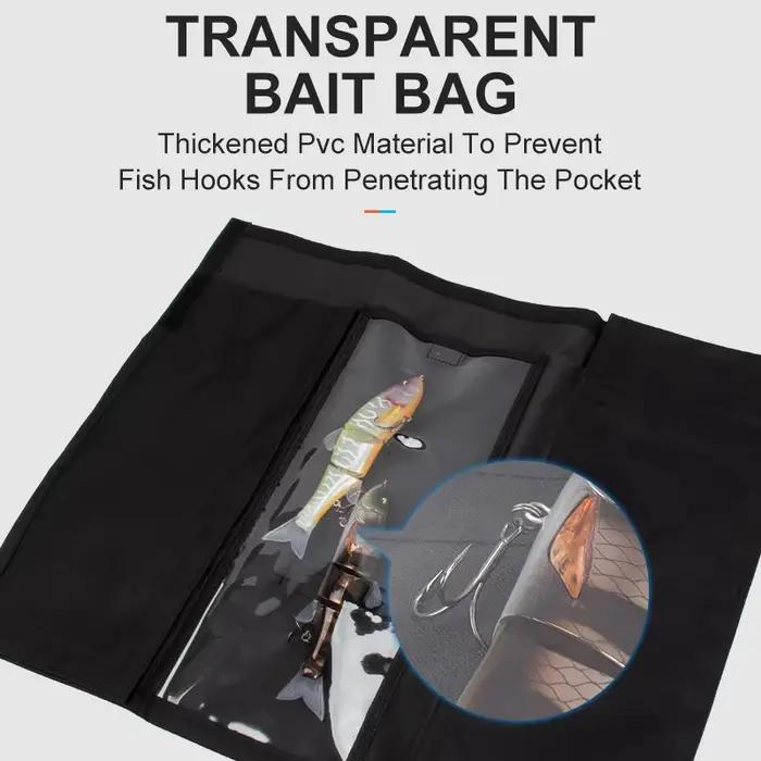 Sac de rangement pour leurres souples et durs LEYDUN - Protection jusqu'à 12 pouces avec 4 poches