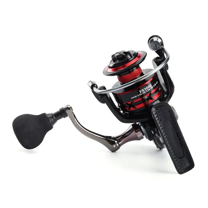 Moulinet spinning Deukio frein 12kg avec roulements durables et bobine métal eau douce mer