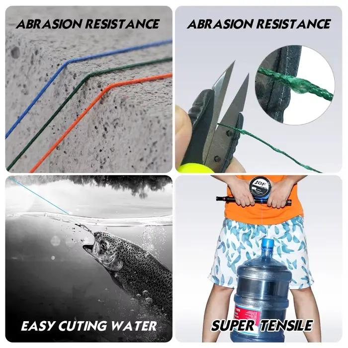 Ligne de pêche PE multifilament JOF 4 brins 20-100LB, douce et résistante pour la pêche à la carpe