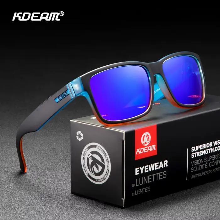 Lunettes de soleil sport KDEAM polarisées - Verres photochromiques couleurs chocs pour outdoor