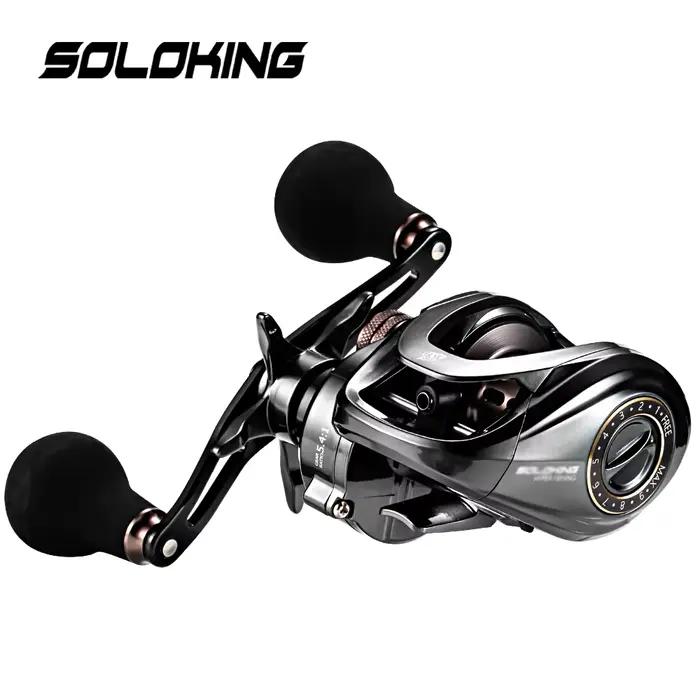 SOLOKING HIAW200 Baitcasting Reel 5.4/7.2 Gear Ratio 11+1BB Fishing Reel for Sea
