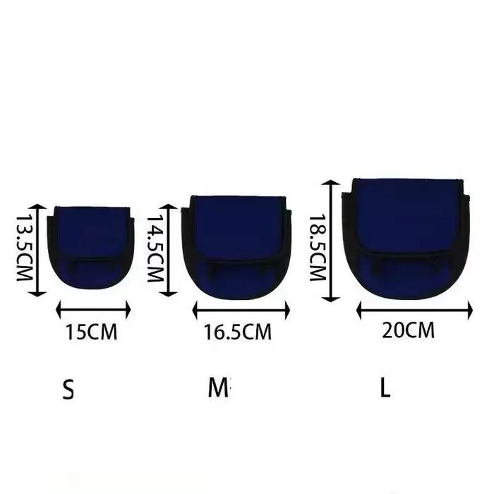 Sac moulinet pêche ultra-léger, housse de protection leurre, étui spinning/baitcaster S,M,L