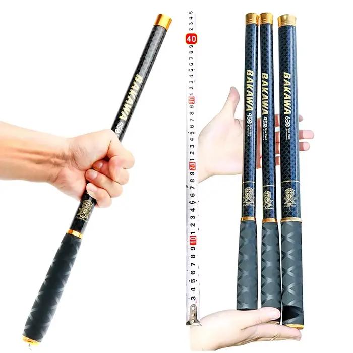 Canne à pêche télescopique BAKAWA JOSBY 1.8-7.2m carbone ultra-léger pour rivière et étang, puissance 1-6lb
