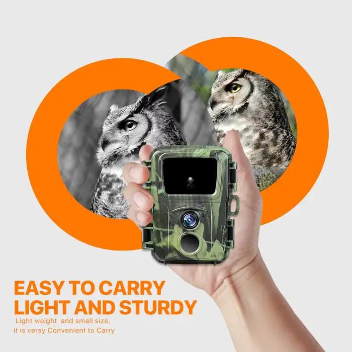 Mini caméra de chasse 20MP 1080P Mini600 - Piège photo faune forestière étanche iP65 surveillance piste