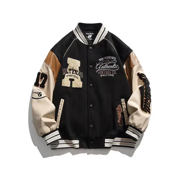 Veste baseball homme 2024 broderie anti-vent coupe casual automne outdoor vêtements masculins