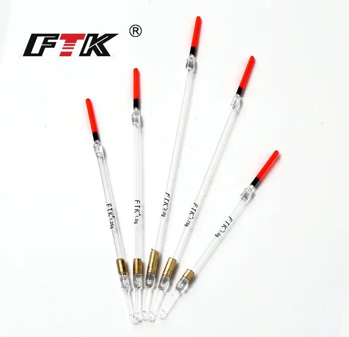 Flotteurs nylon cristal FTK 10 pièces lot 1.0g à 2.0g pour pêche fine et précise, matériel pêche complet