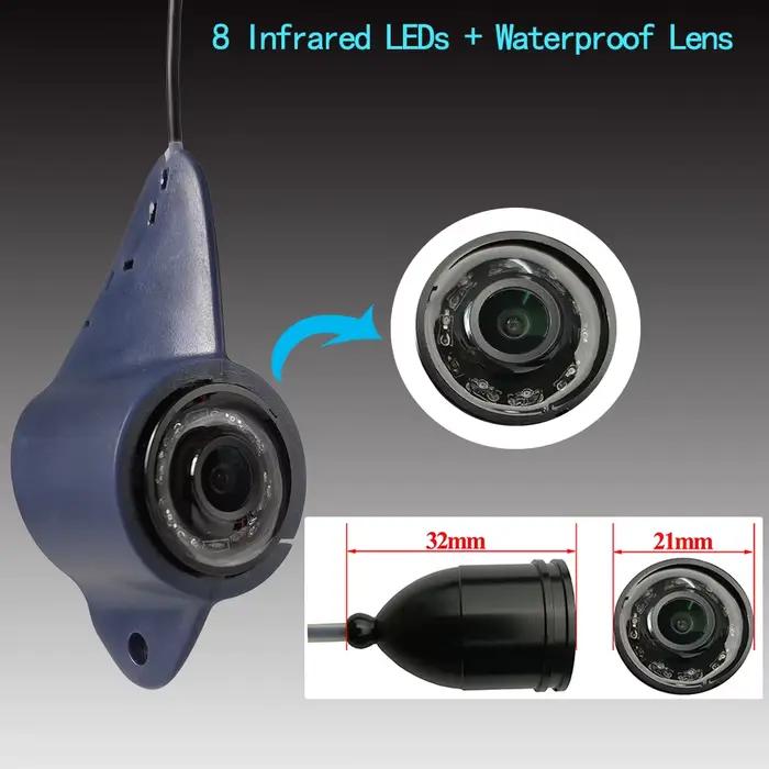 Caméra pêche sous-marine 4.3 pouces IPS 8 lampes IR étanche IP68 cadeau pêcheur homme garçon
