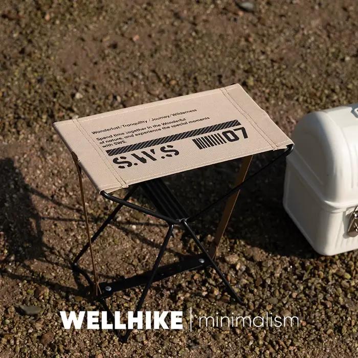 Tabouret pliant WELLHIKE SWS à déverrouillage rapide - Banc portable pour pêche et camping
