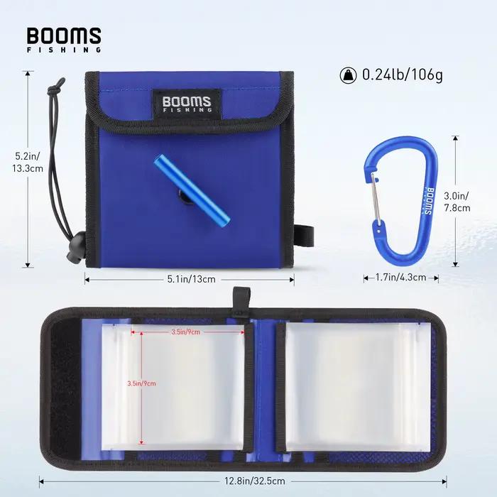 Boite rangement pêche Booms Fishing SH2 - 10 poches étanches pour mouches et bas de ligne