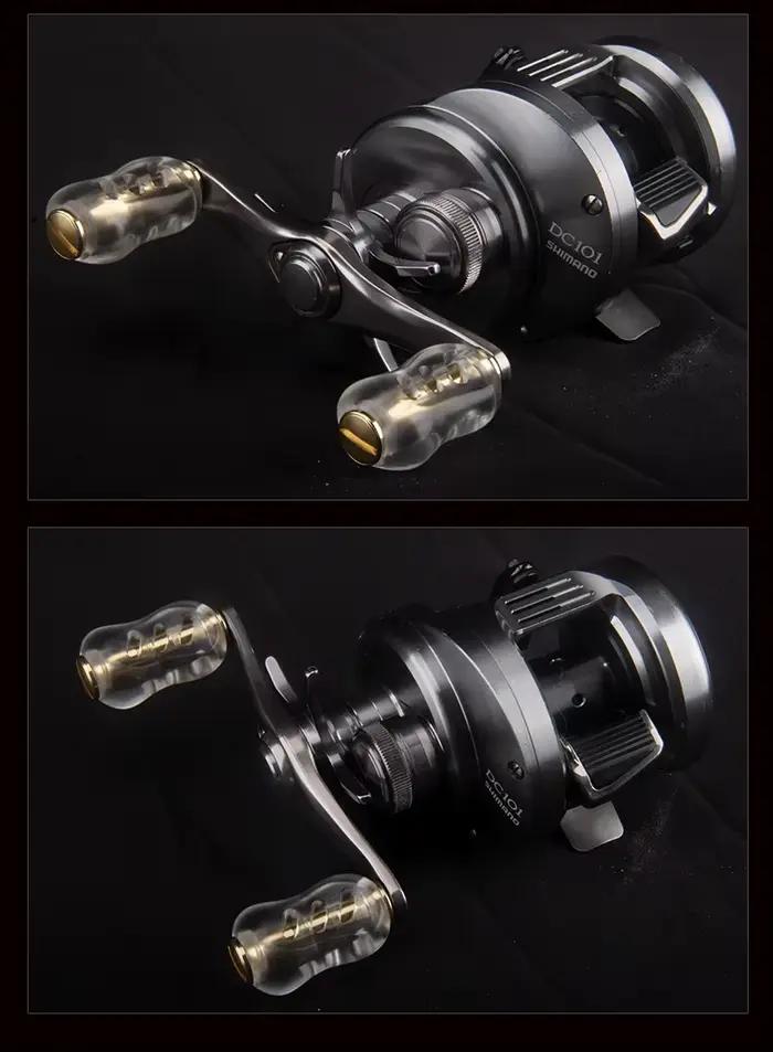 Poignée de moulinet personnalisable DEUKIO en acrylique, knob pour moulinet casting et spinning S/D/A