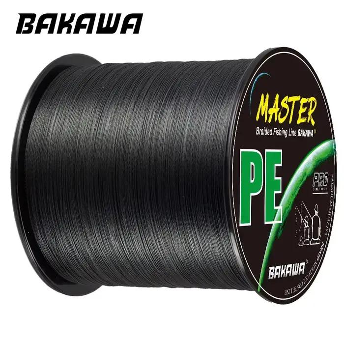 Ligne de pêche BAKAWA 4 brins en PE, résistante pour carpe et mer, 300m 500m 1000m
