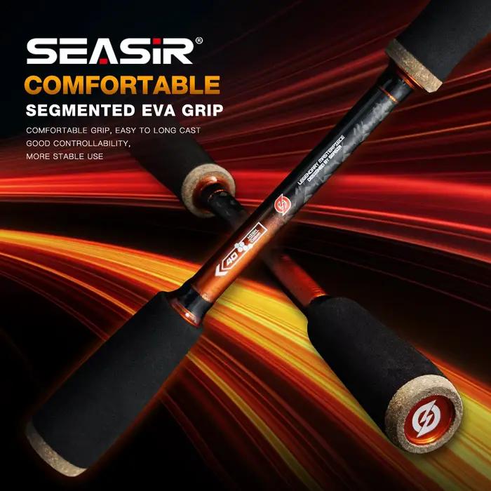 Canne Seasir Cast X carbone 1.83m-2.1m pour leurres 7-25g, drag super 9kg spinning et casting