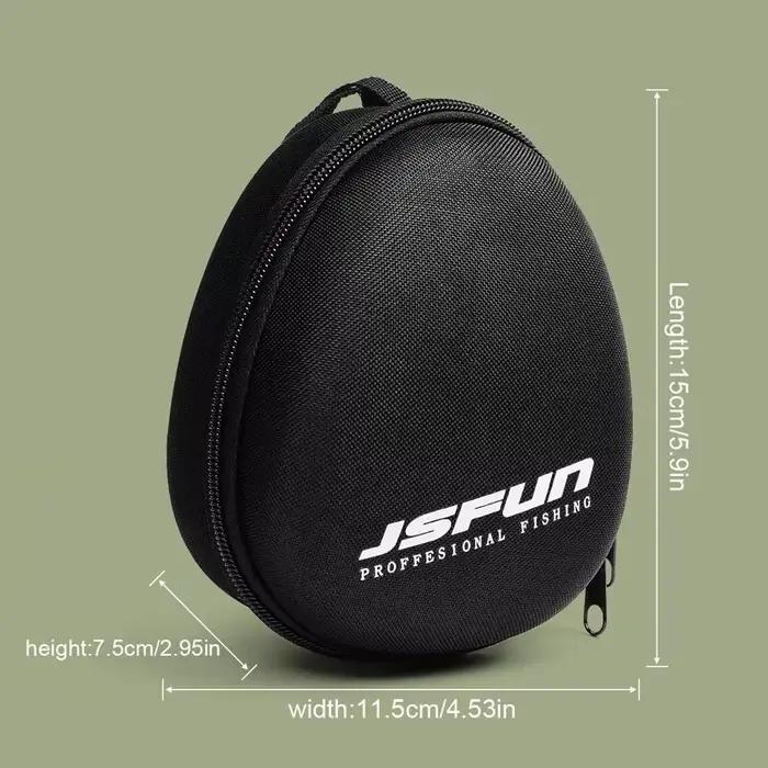 Étui de protection EVA pour moulinets de pêche JSFUN - Pochette portable pour moulinets tambour/spinning/raft