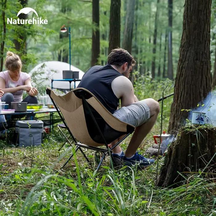 Chaise camping pliante Naturehike 2024 ultra légère haute charge - Siège jardin pêche plage