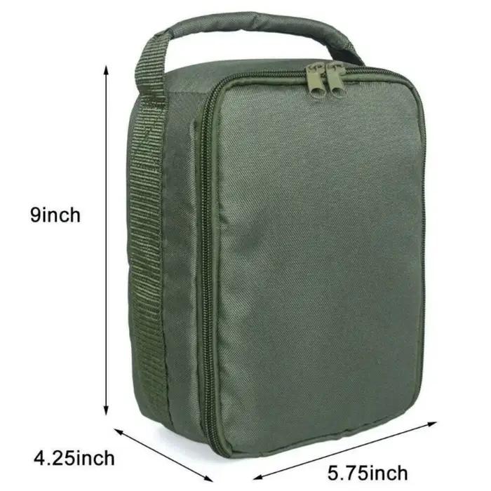 Sac de rangement portable pour moulinets de pêche durable et imperméable avec fermeture éclair pour organisation de lignes leurres et équipements de pêche pour hommes et femmes