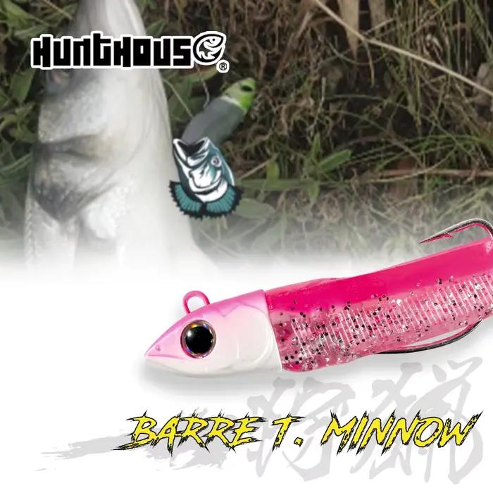 Leurre souple Hunthouse T. Minnow avec tête de jig 7g à 120g pour la pêche du