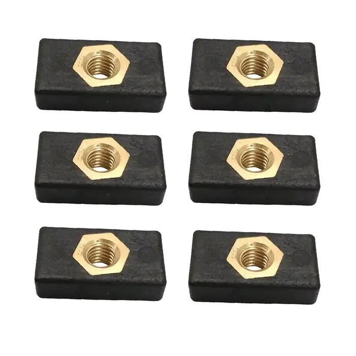 Rail coulissant pour support de canne kayak - Kit de montage latéral avec écrous glissants 2/6/8 pièces