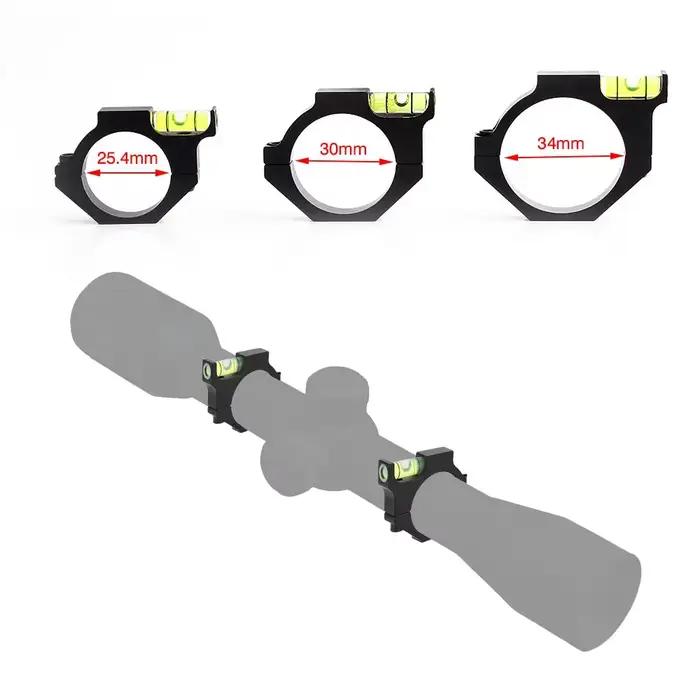 Niveau à bulle pour lunette fusil chasse 25.4mm 30mm 34mm montage rail Picatinny 11mm 20mm nivellement