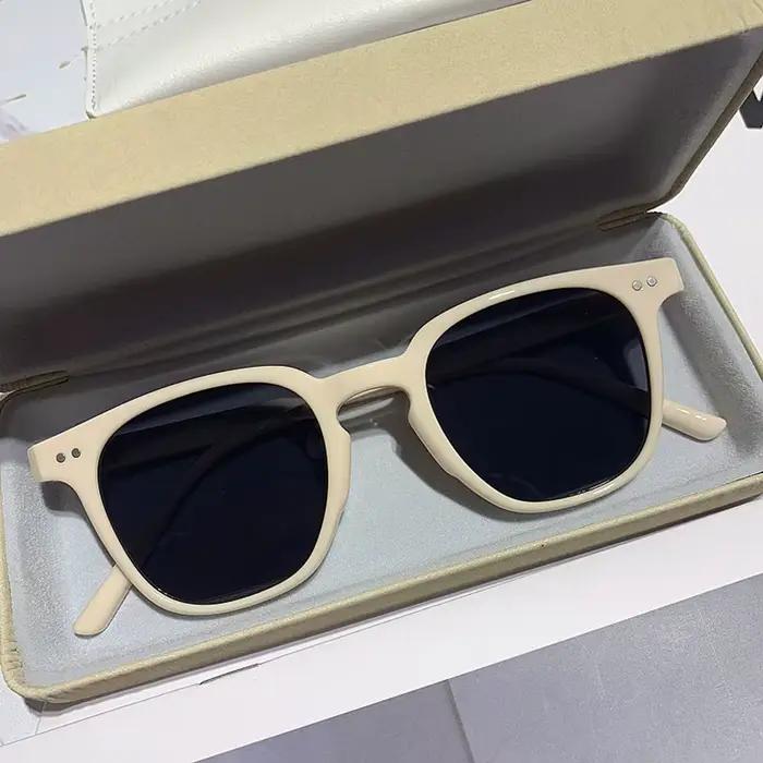 Lunettes de soleil vintage carrées luxe pour pêche - Hommes et femmes élégants