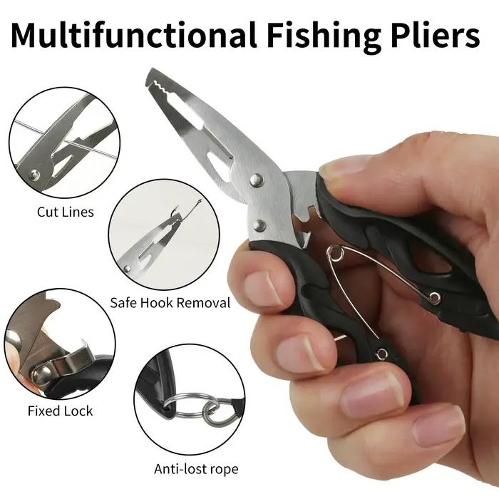 Pinces de pêche multifonctions avec extracteur d'hameçon - Outil essentiel pour pêche sur glace et flyfishing
