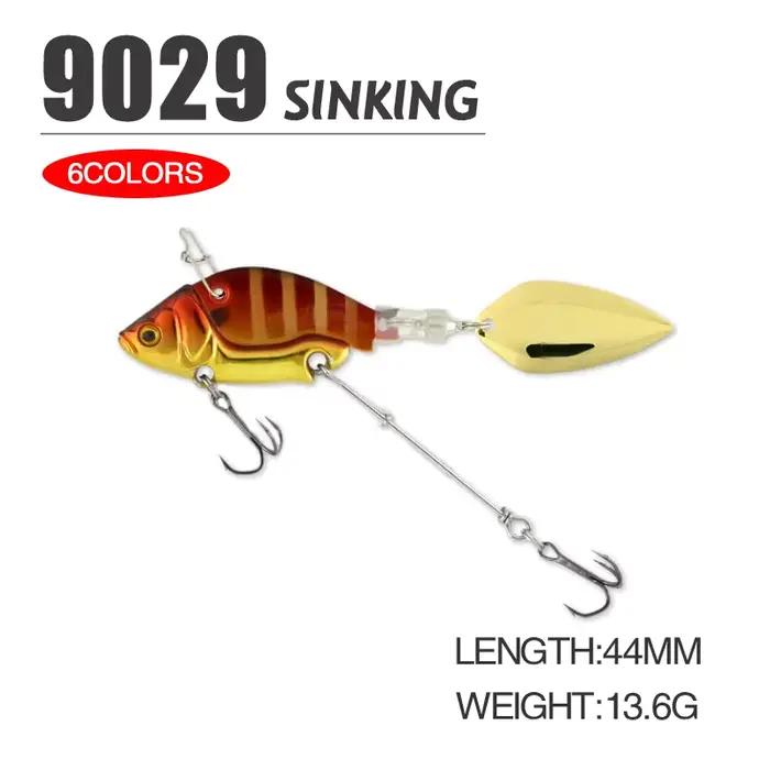 Leurre métal tournant VIB 13.6g pour truite, appât vibrant spinner spoon leurre dur pêche hiver