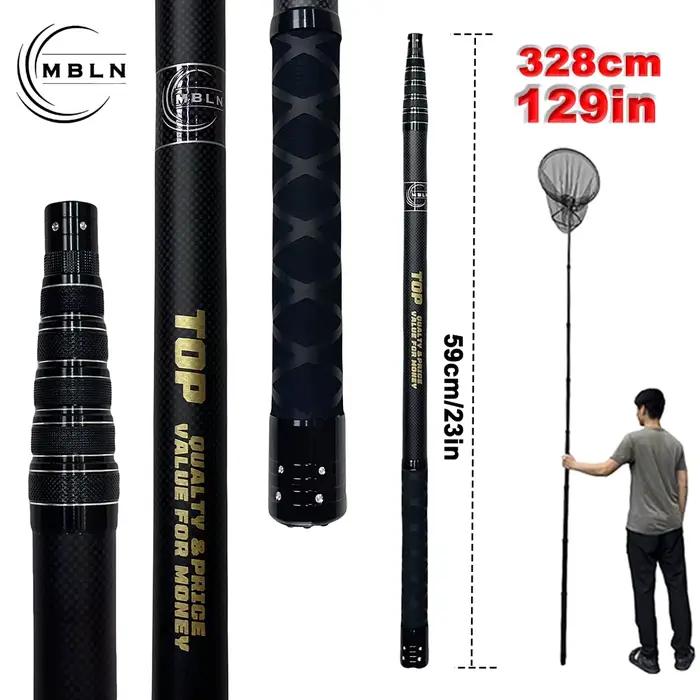 Filet débarquement MBLN 328cm ultra-léger 414g portable manche carbone tête aluminium alliage pêche